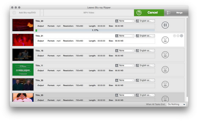 将蓝光拷贝至 AVI