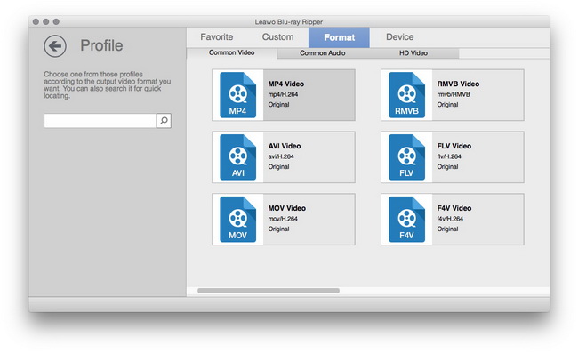 指定 AVI 作为输出配置文件