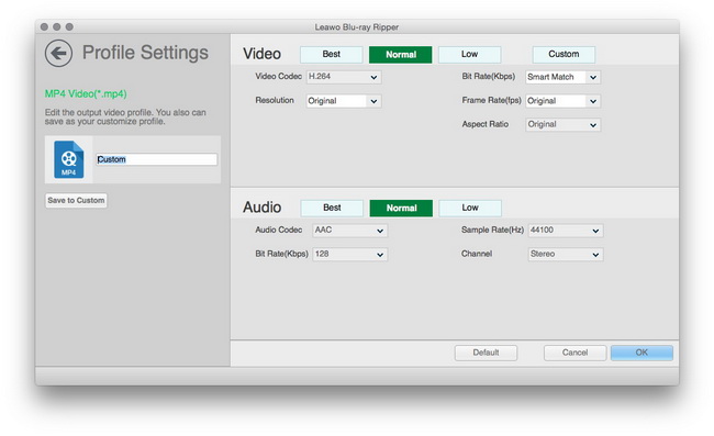 高级视频和音频设置